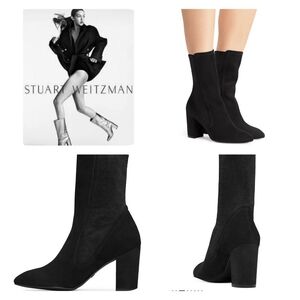 Stuart Weitzman Women's Boots Suede FIFER 80 Size 9.5